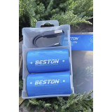 Аккумулятор D (LR20) Beston 7200mAh USB Type-C - 2 шт.