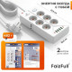 Фильтр сетевой FaizFull FU20 2M WHITE 16A 2м 6гн c/з выкл.