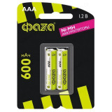 Аккумулятор мизинчиковый ААА 600 mAh ФАZA Ni-Mh BL-2