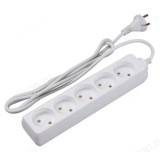 Удлинитель ФАZА FE-05- 500 (5 роз. - 5м, шторки),10А, 2500 Вт