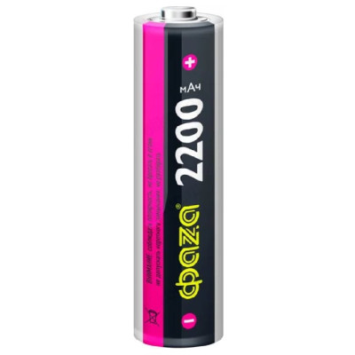 Аккумулятор 18650 2200 mAh 3.7V ФАZA без защиты BL-1-2