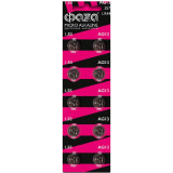 Батарейка AG13/LR44/357 1,5V 110-190mAh щелочная Фаза