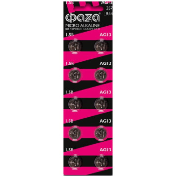 Батарейка AG13 LR44 357, 1,5 V, 110-190 mAh