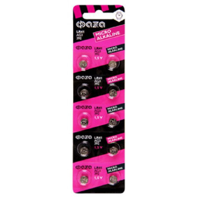 Батарейка AG3 LR41 392, 1,5 V, 24 mAh