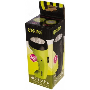 Фонарь ручной ФАZA  Accu F2-L07 аккумуляторный (7 LED, 2 режима, 4v - 400 mА/ч, до 10 ч)-3