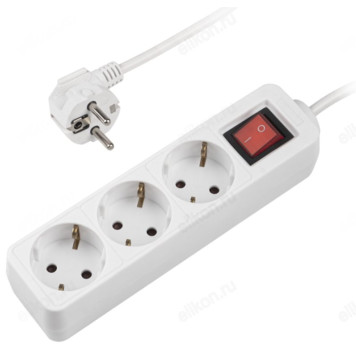 Удлинитель ФАZА FTS-03- 300 3гн 3м заземл.,выкл