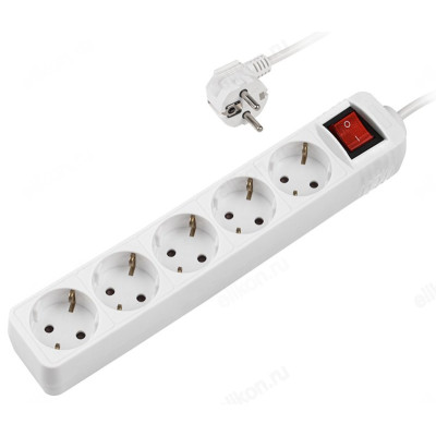 Удлинитель ФАZА FTS-05- 300 5гн 3м заземл., выкл