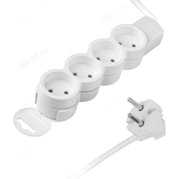 Удлинитель ФАZА FX-04- 500 5м 4гн б/з