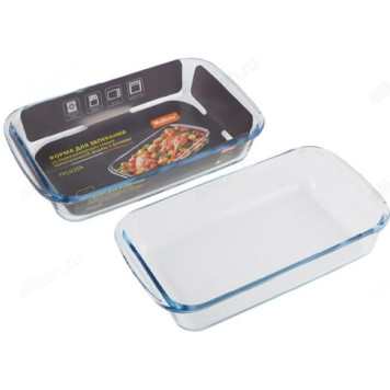 Форма для запекания стекло FELICITA 007180 1,6л прямоуг/ручки-2