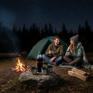 Термос металл FESSLE 5157 0,68 л+2чашки-2