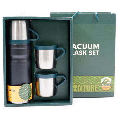 Термос металл FESSLE 5157 0,68 л+2чашки-7