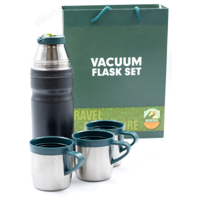 Термос металл FESSLE 5157 0,68 л+2чашки-8