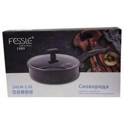 Сковорода FESSLE FE-8224 (9005) 24см-4