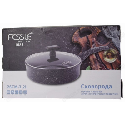 Сковорода FESSLE FE-8226 (9005) 26см-4