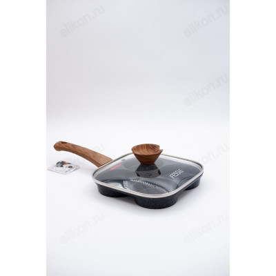 Сковорода для омлета FESSLE FE-JP3520 с крышкой 20см-1