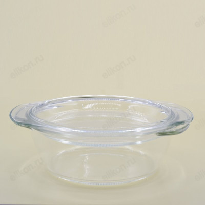 Кастрюля стекло для СВЧ 1л FE-SJB1 с крышкой-3