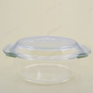 Кастрюля стекло для СВЧ 1,5л FE-SJB2 с крышкой-1