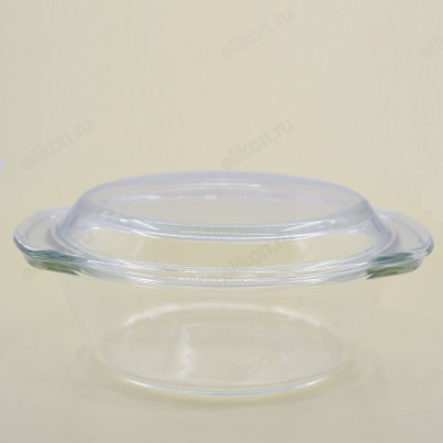 Кастрюля стекло для СВЧ 1,5л FE-SJB2 с крышкой-1