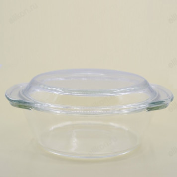 Кастрюля стекло для СВЧ 2л FE-SJB3 с крышкой-1