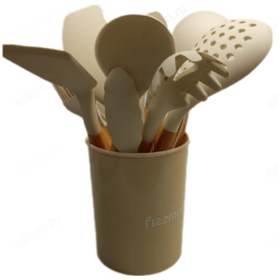 Набор кухонный силикон Fissman FM-032 12пр дер.руч