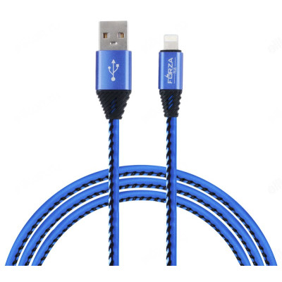 Кабель FORZA 443-009 для зарядки iP, 1м, 2A, премиум, пластик-3