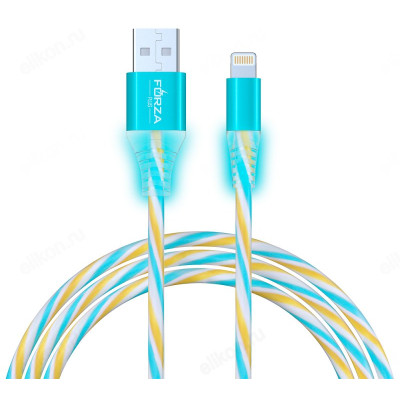 Кабель USB - ip 1м 1.5А FORZA Конфетти 443-037-2