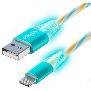 Кабель USB - ip 1м 1.5А FORZA Конфетти 443-037-3