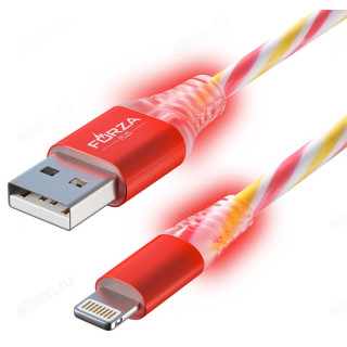 Кабель USB - ip 1м 1.5А FORZA Конфетти 443-037-5