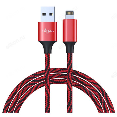 Кабель USB - ip 1м 1.5А FORZA Серпантин 470-32-6