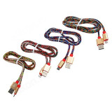 Кабель USB - micro USB 1м 1.5A FORZA 470-049 тканевая оплетка