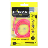 Кабель USB - micro USB 1м 2A FORZA Лето, прорезиненный