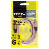 Кабель USB - micro USB 1м 2А FORZA Перламутр, пластик