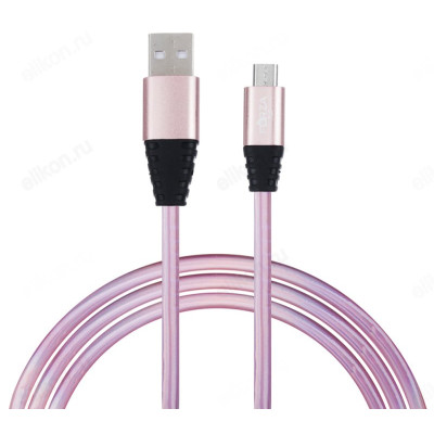 Кабель USB - micro USB 1м 2А FORZA Перламутр, пластик-4