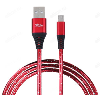 Кабель micro USB - USB 1м 2А FORZA 916-224 оплетка 