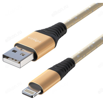 Кабель USB - ip 1м 2А FORZA Звездное небо 916-225-5