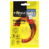 Кабель USB - USB Type-C 1м 2A FORZA 916-226 оплетка "звездное небо" Кабель USB - USB Type-C 1м 2A FORZA 916-226 оплетка "звездное небо"