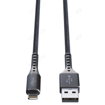 Кабель USB - ip 1м 2,4А FORZA Адреналин 931-011-5