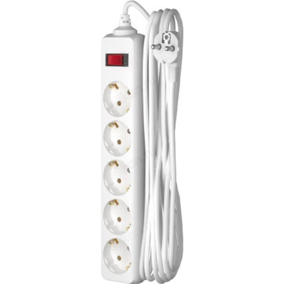 Фильтр сетевой ФОТОН SP 10-55ES 2500Вт 5м 5 розеток выкл-1