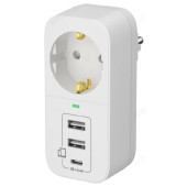 Адаптер сетевой ФОТОН AM 16-1E-USB-A2C1 25726 белый