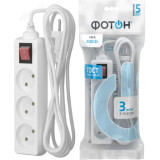 Удлинитель Фотон 10-33S 3гн/3м выкл.