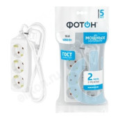 Удлинитель Фотон 16-23Е 3гн /2м с/з