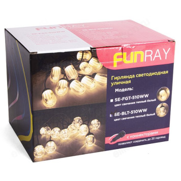 Гирлянда уличная Лампочки SE-FGT-510WW 17097 Funray-7