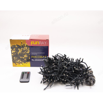 Гирлянда светод. рисовая RL-20400WW Funray 17154-7