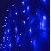 гирлянда светодиодная Бахрома IC-72B, 1.6*0.7м, 72 LED, синий, IP20, прозрачный шнур 1,5м, Funray