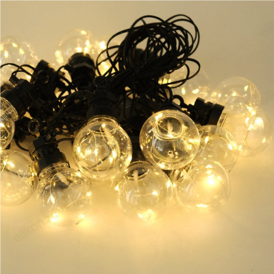 Гирлянда светодиодная Лампочки, SE-BULBS-101000WW, 3*АА, 10м, 100LED,20 ламп Funray-1