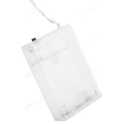 Гирлянда светодиодная Прищепки, SE-CLIPS-330WW, 3*АА, 3м, 30LED,теплый белый, прозр шнур 0,5м, Funra-2