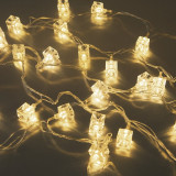 Гирлянда светодиодная Кубики, SE-CUBE-440WW, 220В, 4м, 40LED, теплый белый, прозр шнур 3м, Funray