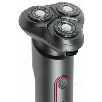 Бритва роторная Galaxy line GL4210, серебристая/розовая-3