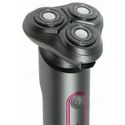 Бритва роторная Galaxy line GL4210, серебристая/розовая-3