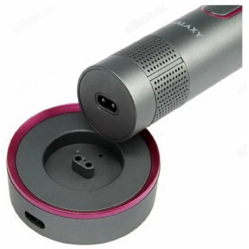 Бритва роторная Galaxy line GL4210, серебристая/розовая-4